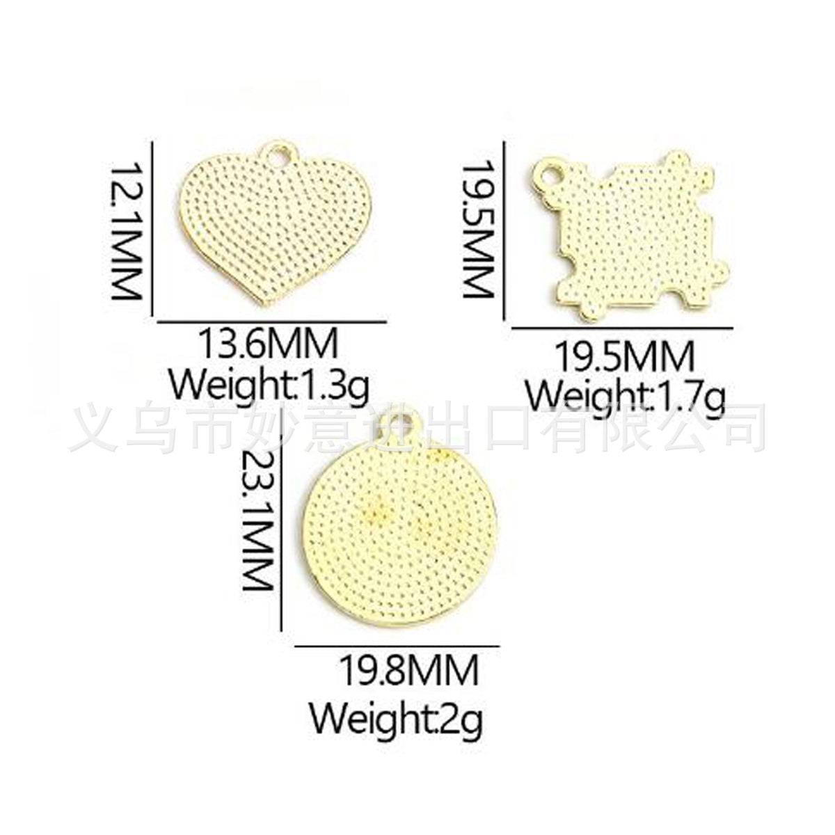 Wholesale 2PCS/Pack Color Puzzle Earrings Alloy Dropping Oil Puzzle Autism Ladies Earrings