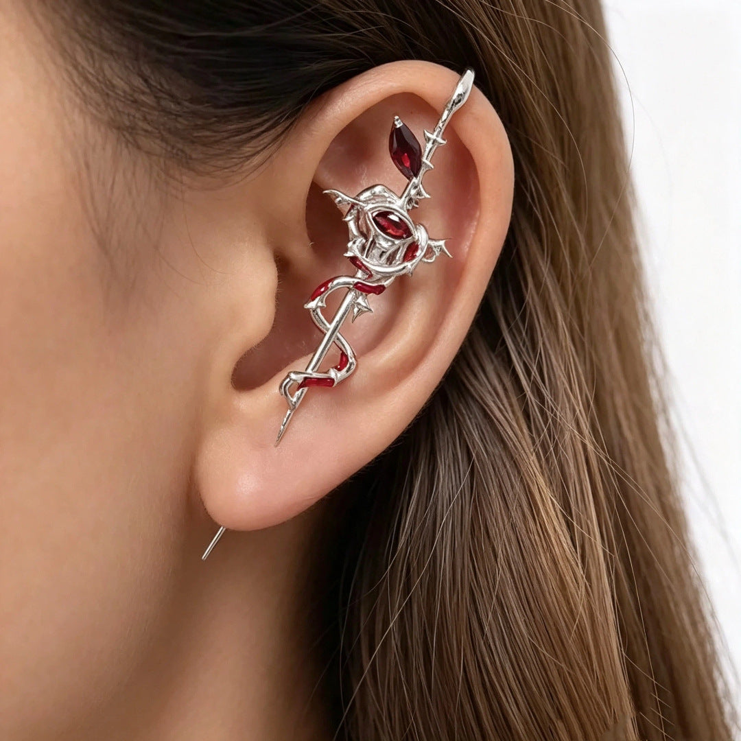 Wholesale Gothic Snake Ear Cuff Copper Electroplated Punk Earrings For Women Party Fashion Accessory OLY Exclusive