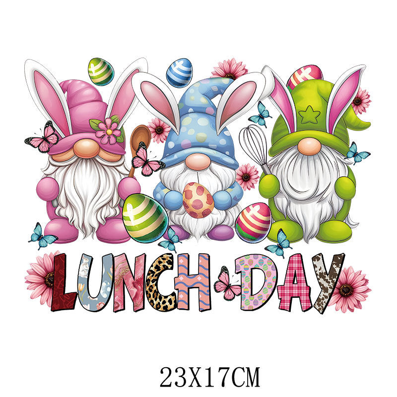 Wholesale 10pcs Easter Car Rabbit Cartoon UV DTF Ready to Press Transfers Wraps
