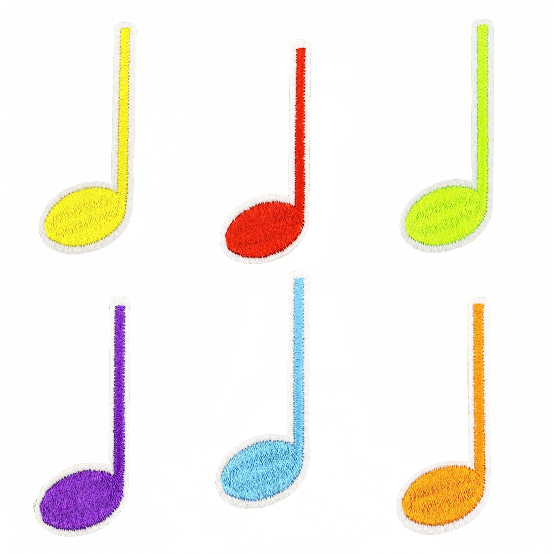 Wholesale Fashion Musical Note Iron On Cloth Patches For DIY Clothing Decoration Boutique Accessory
