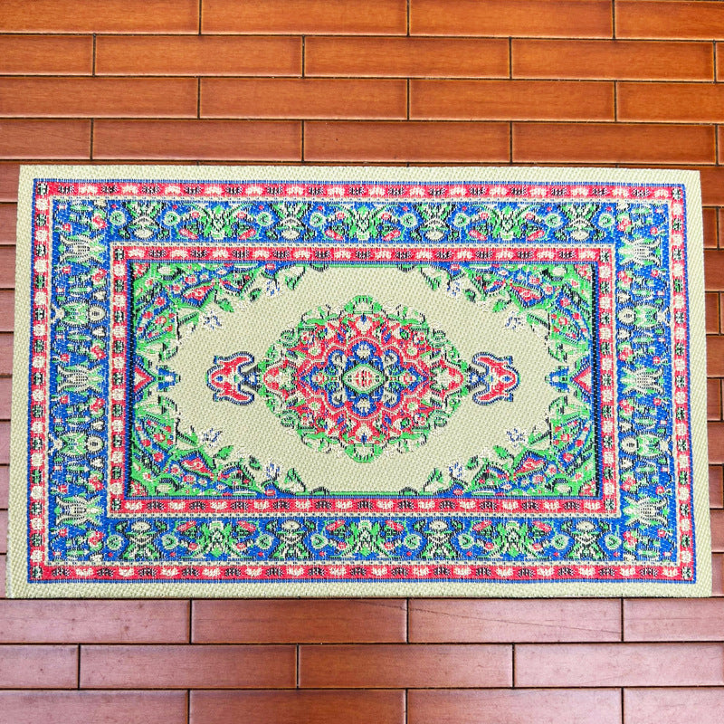 Wholesale 1:12 miniature model floor decoration pure woven Turkish rugs