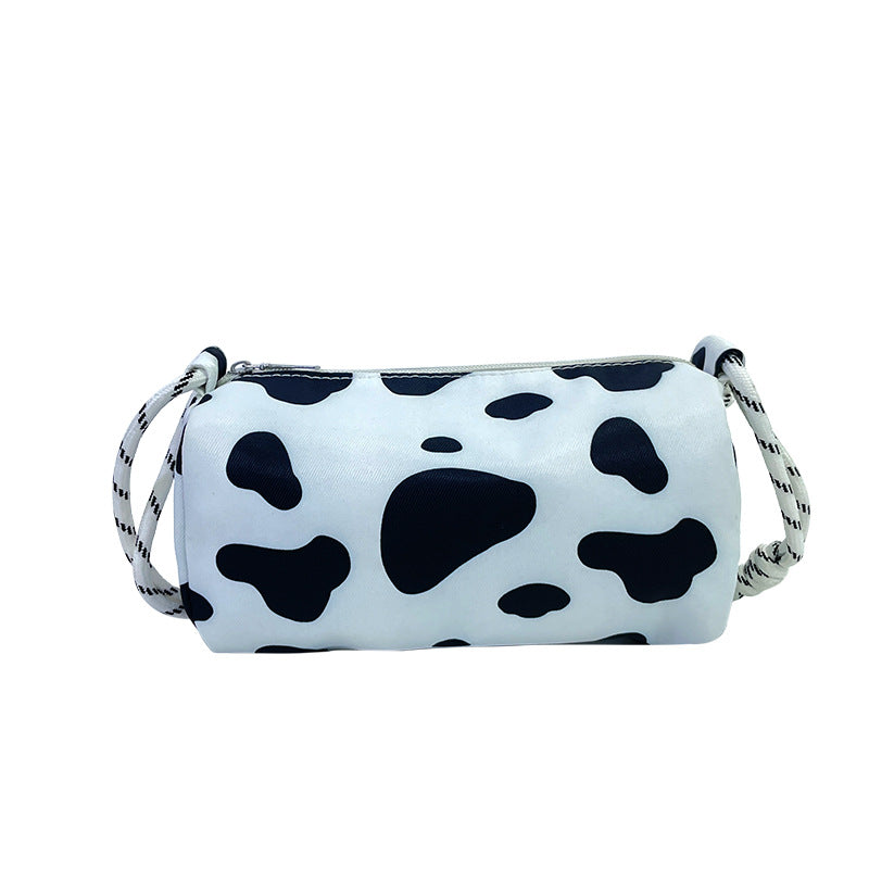 Wholesale Leopard Cow Print Canvas Shoulder Messenger Bag