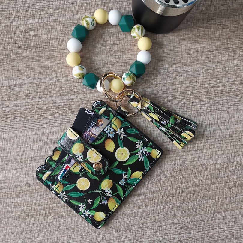 Wholesale Christmas Santa Claus Snowman Moose Silicone Wrist Coin Purse Keychain