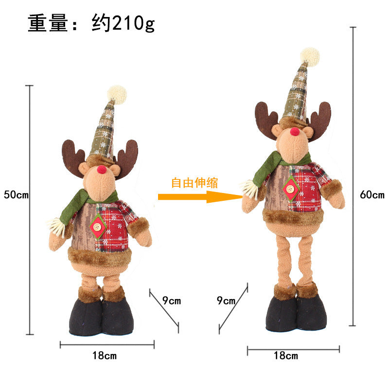 Wholesale Christmas Retractable Doll Window Decorations