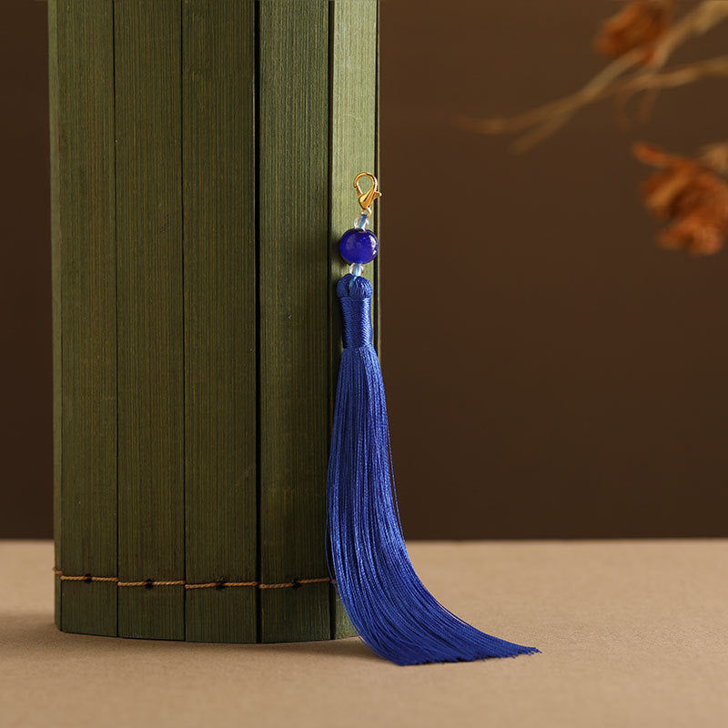 Wholesale 12CM Beaded Lobster Clasp Tassel Pendant