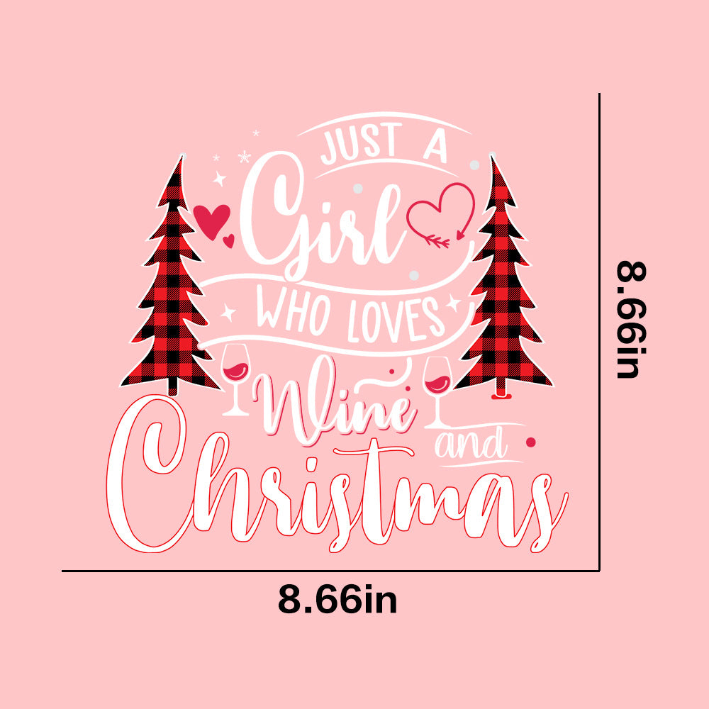 Wholesale  10pcs/pack Christmas pattern T-shirt heat transfer UV DTF ready-to-use transfer stickers