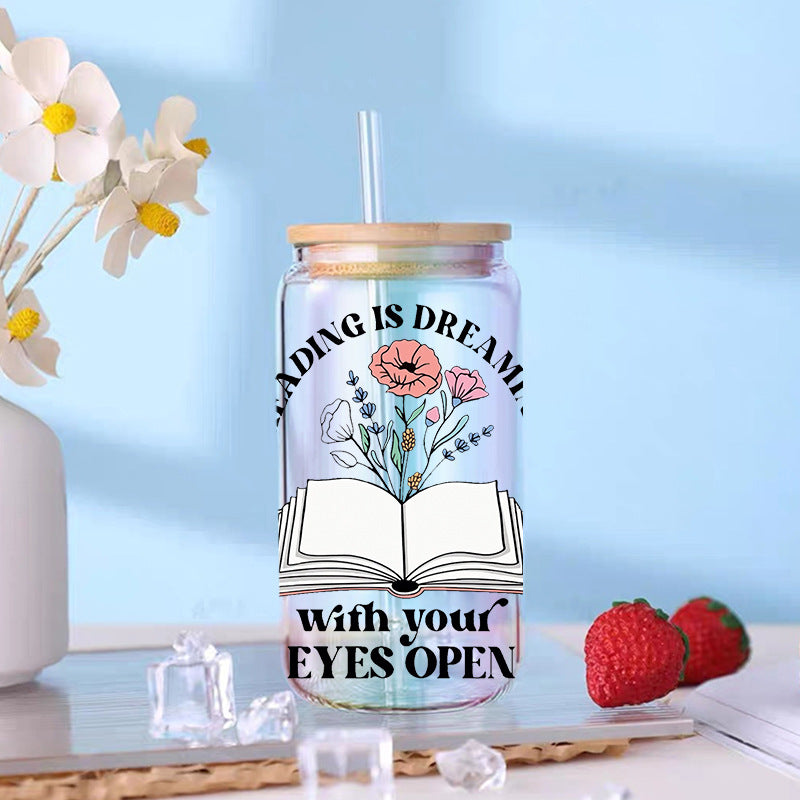 Wholesale  Teacher's Day Book Series 16oz Cup UV DTF Wraps