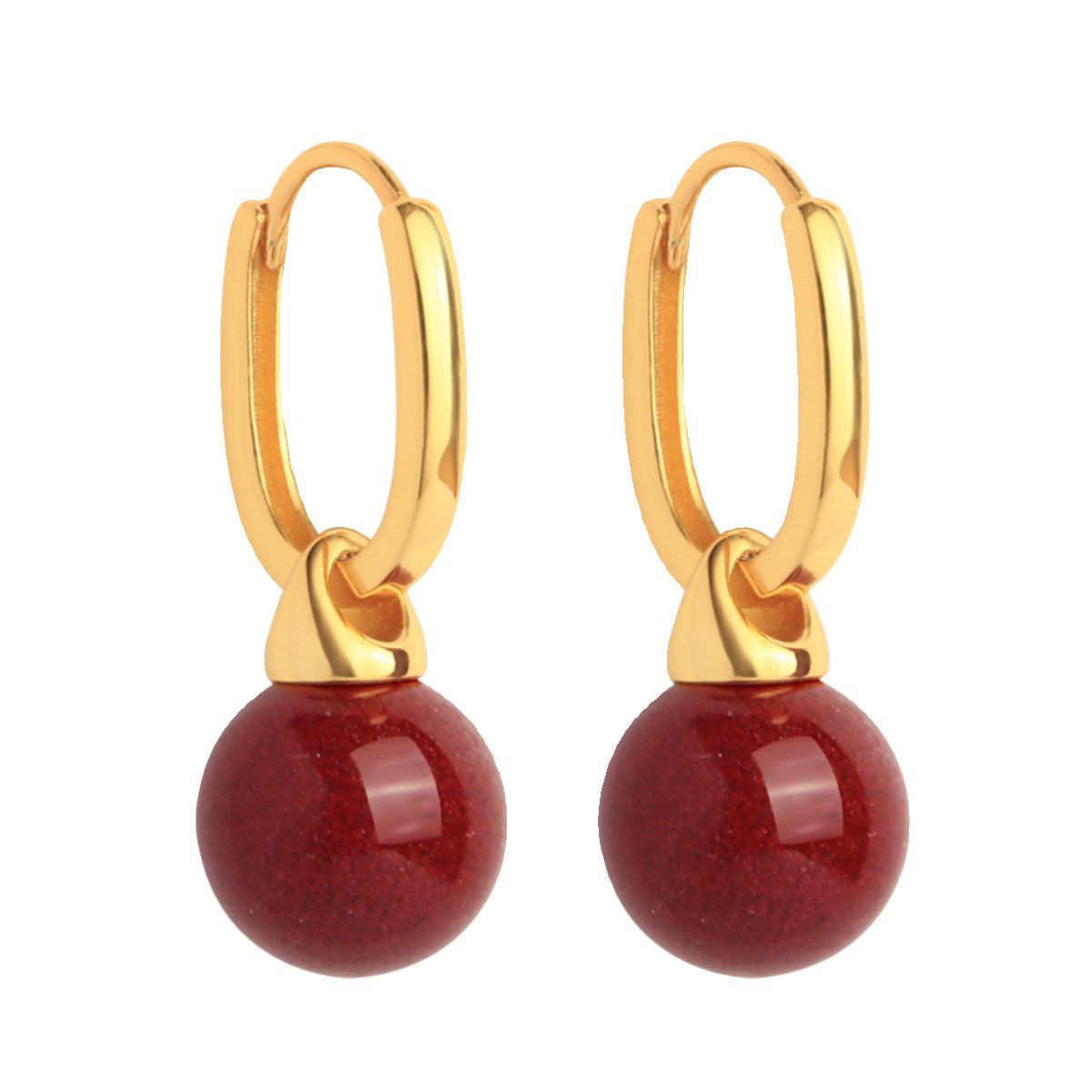 Wholesale Purple gold sand earrings new Chinese retro earrings Mother's Day