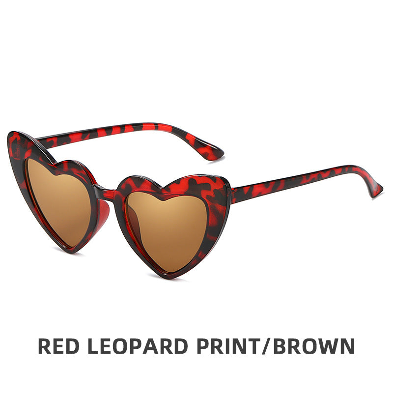 Wholesale Children's Retro Personality Love Style Anti-ultraviolet Sunglasses