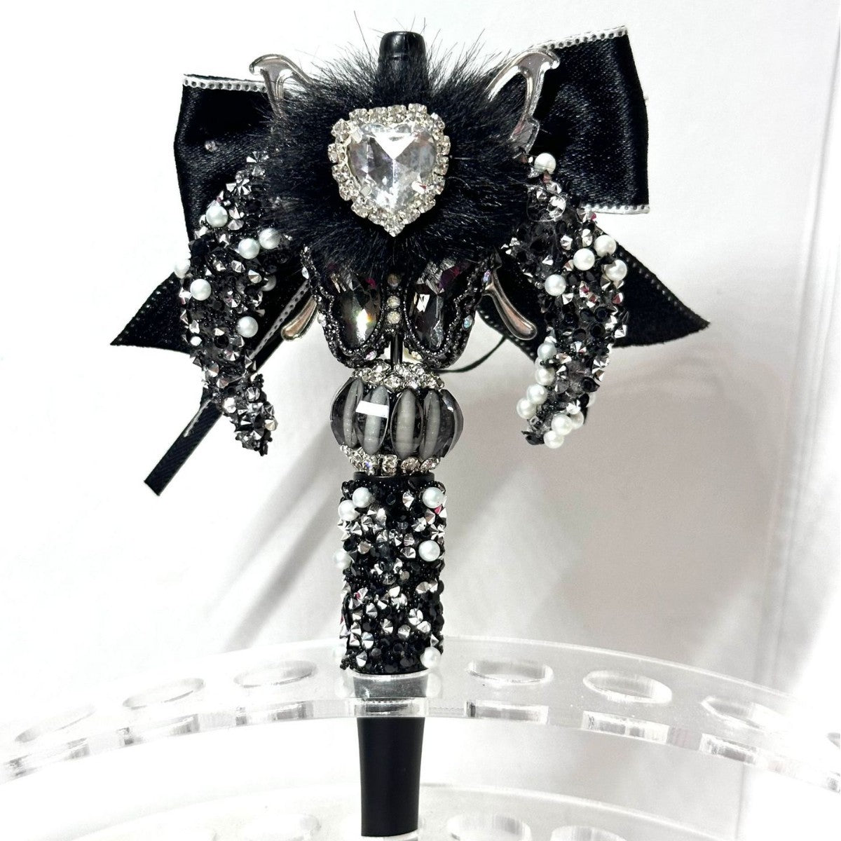 Wholesale Heavy Industry Dark Style Bow Moon Bead Pen DIY Accessories Beads