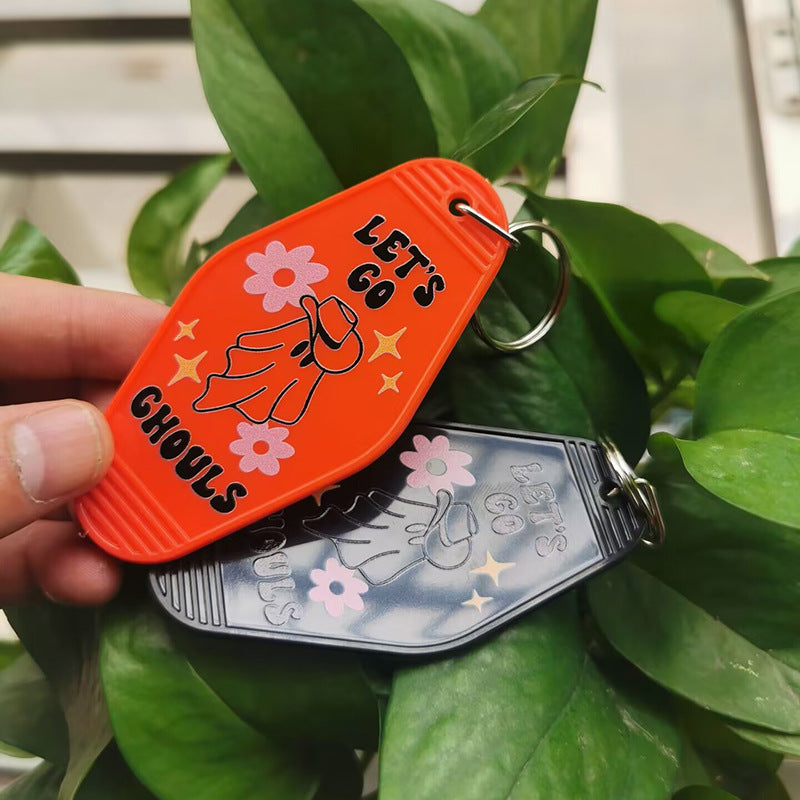 Wholesale Halloween Retro Hotel Keychain