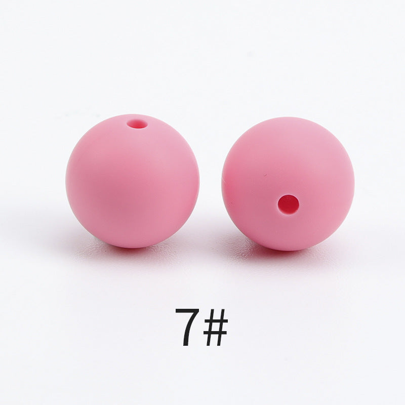 Wholesale 100pcs Round Color Silicone Loose Beads