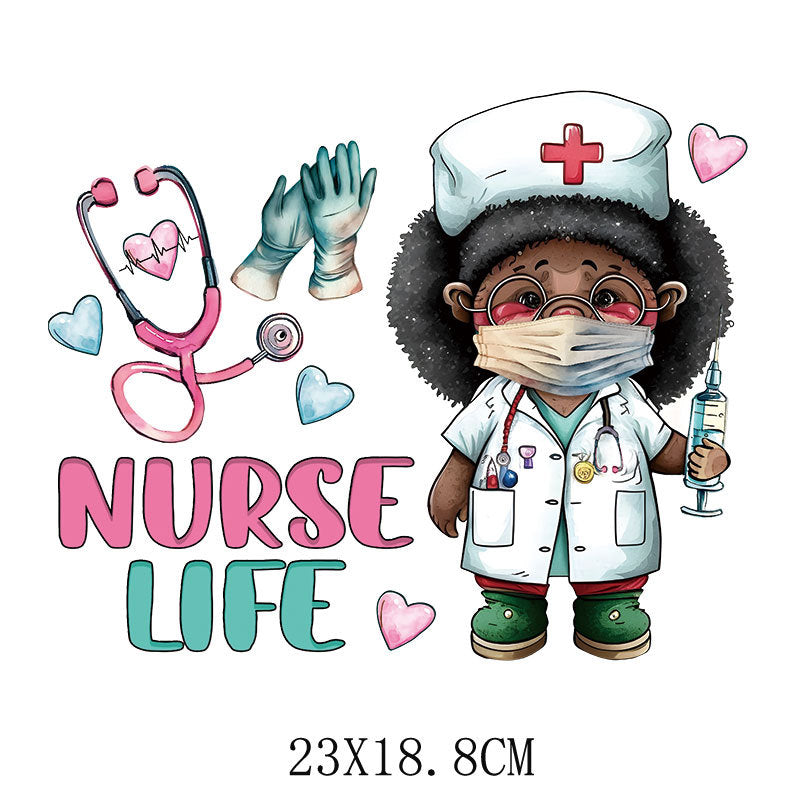 Wholesale Doctor and nurse heat transfer printing   UV DTF Ready to Press Transfers Wraps