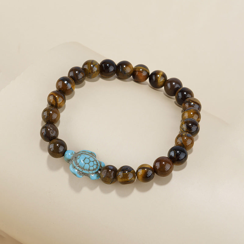 Wholesale Source Ins Style Niche Design Colorful Turtle Translucent Male and Female Couple Bracelets