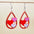 Wholesale Valentine's Day Earrings Love Water Drops LOVE XOXO English Letter Love Acrylic Earrings Jewelry