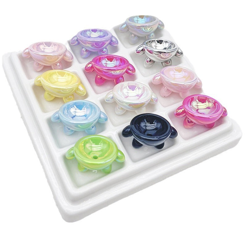 Wholesale Overalls Diy Beads Loose Beads Acrylic Hand Painted Beads Accessories