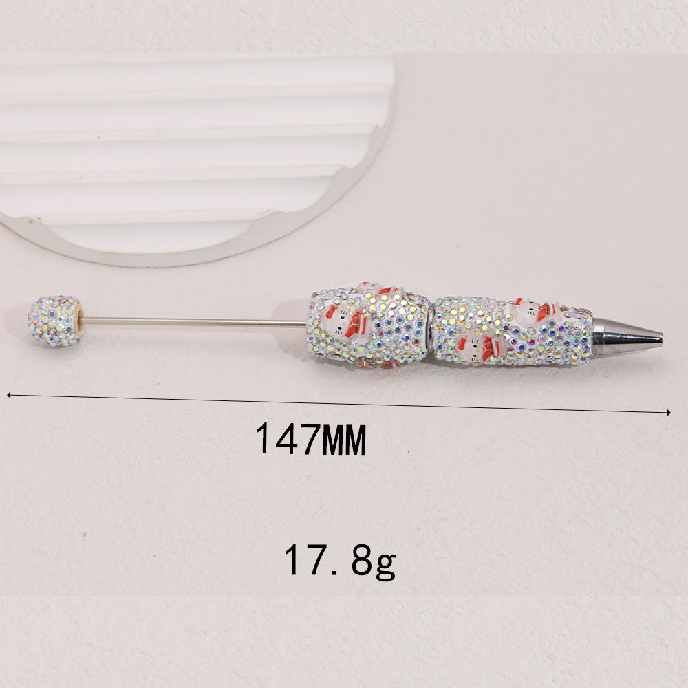 Wholesale  5pcs  Full Diamond Heavy Industry Soft y Fancy Beadable Pens