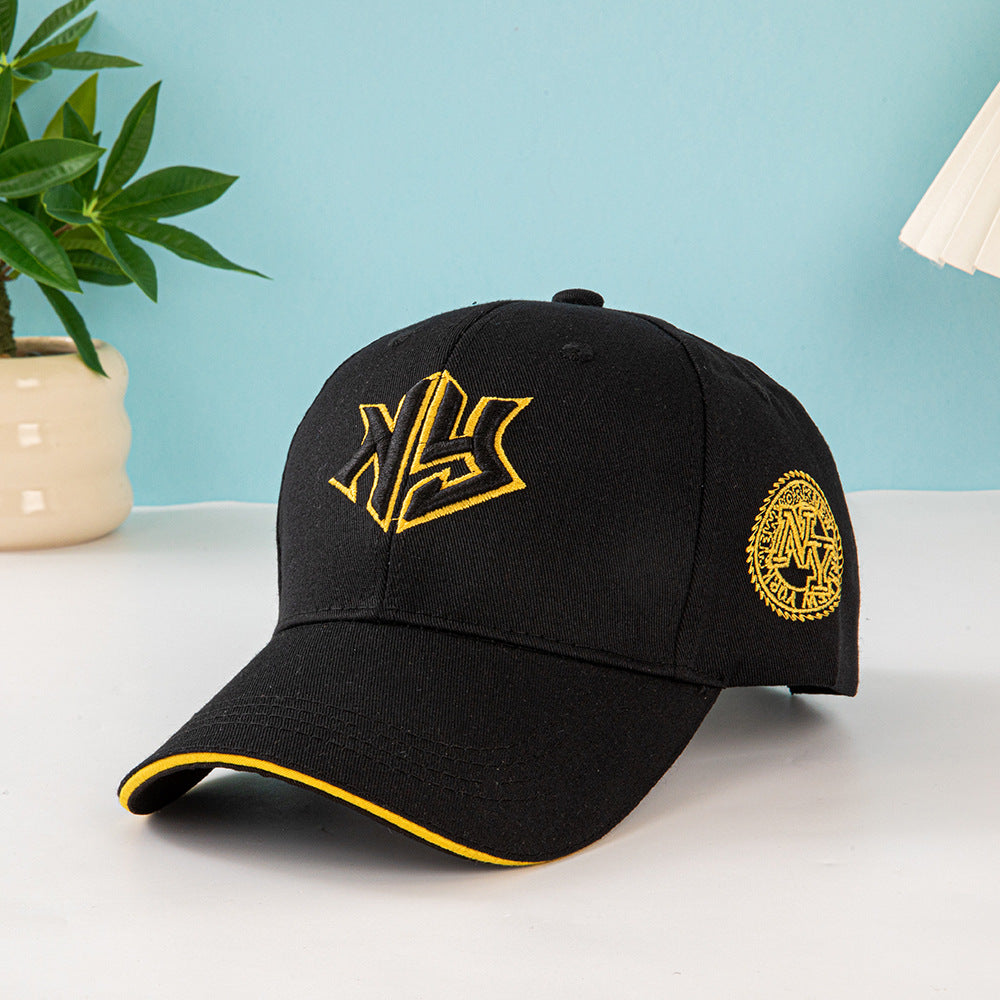 Wholesale Letter circular badge outdoor sun shading embroidered baseball cap