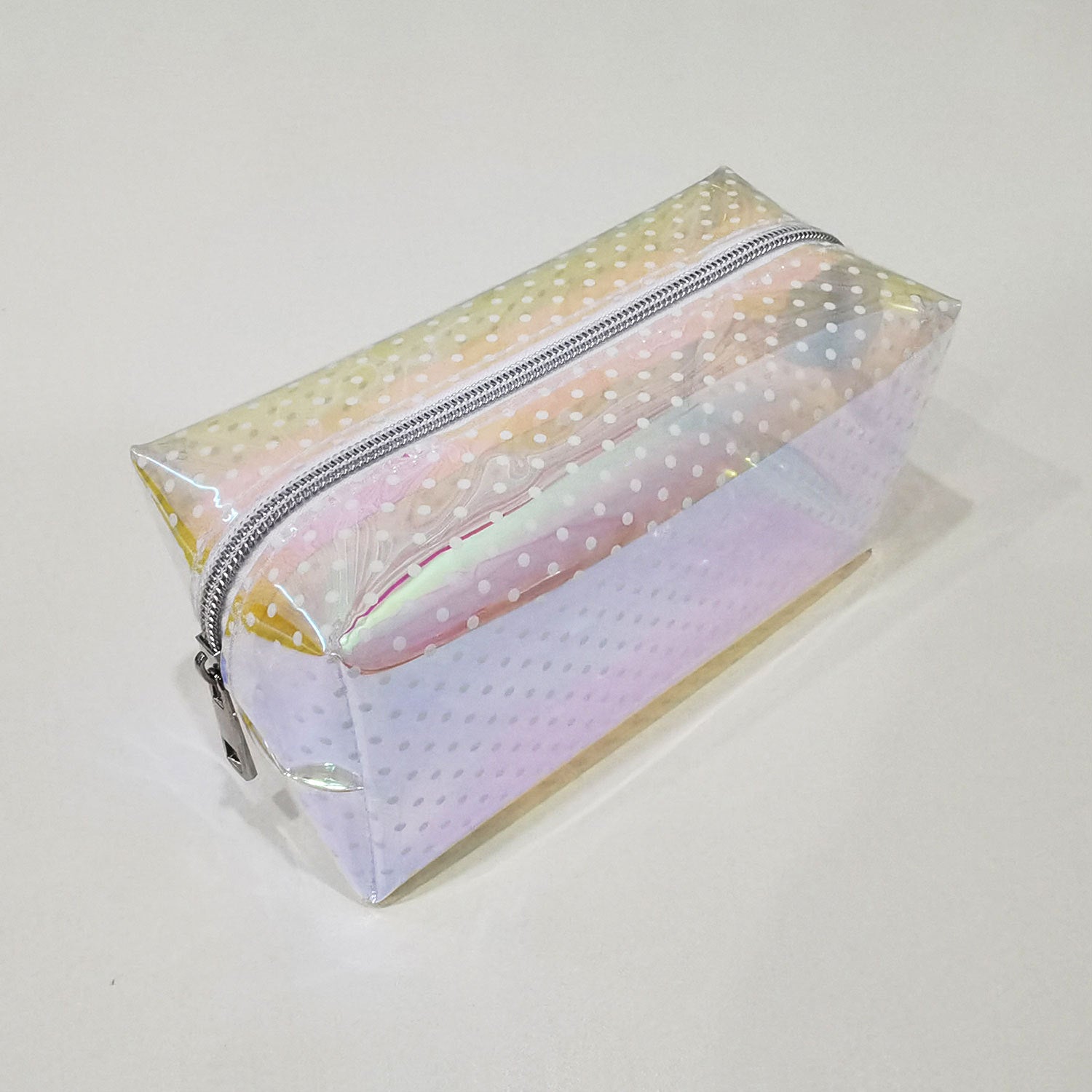 Wholesale Tpu Laser Waterproof Leopard Print Love Dot Cosmetic Bag