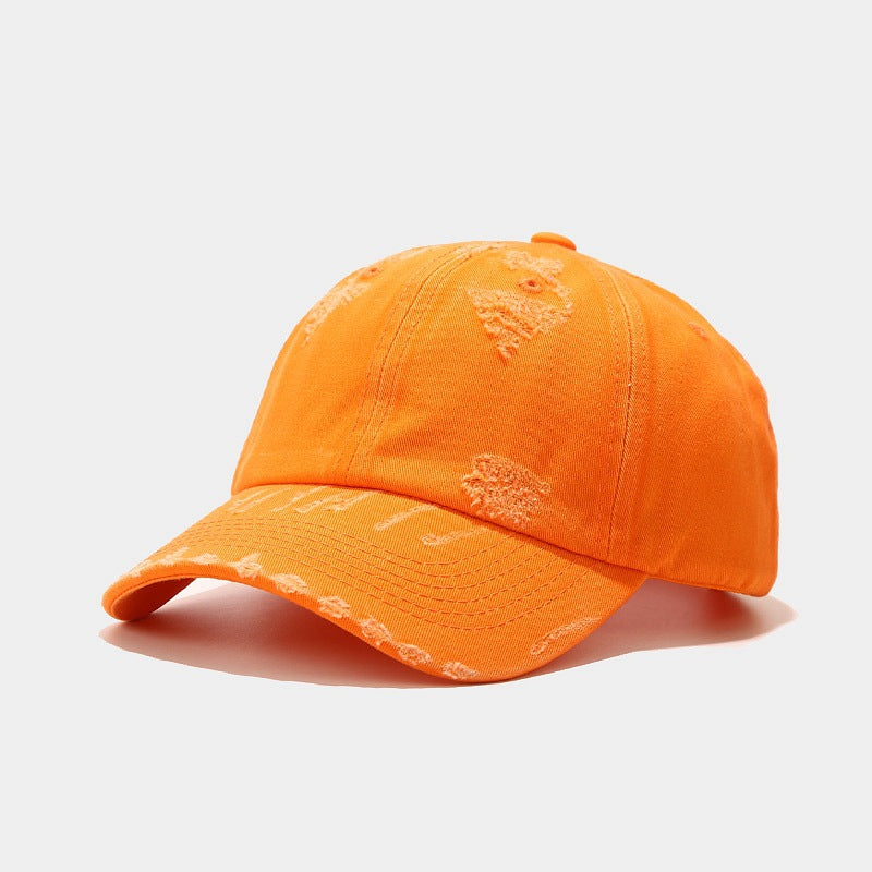 Wholesale Retro Washed Perforated Cotton Outdoor Casual Baseball Caps