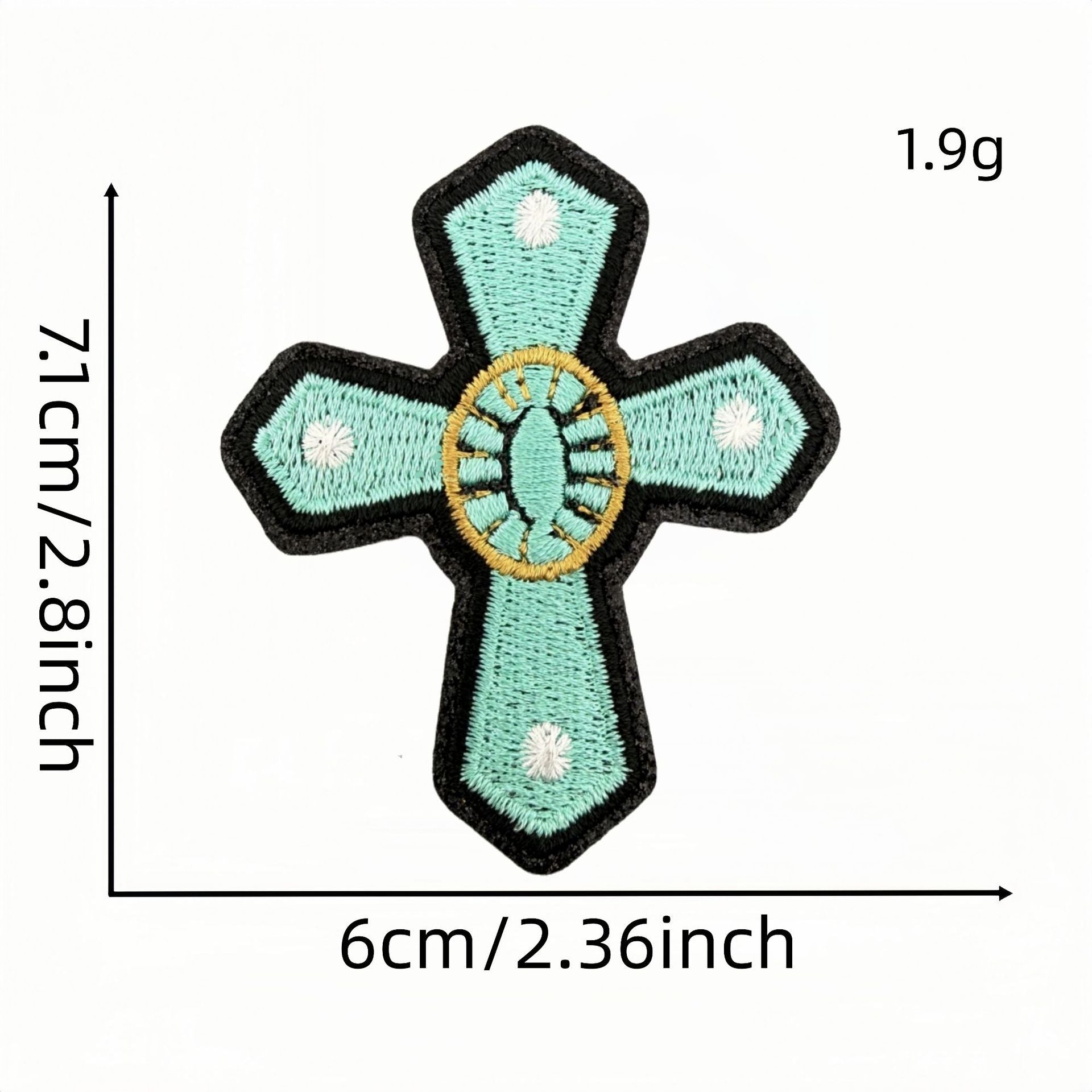 Wholesale Turquoise Western Cowboy Embroidered Iron On Patches Leopard Bow Plaid Heart Designs DIY Decorative Accent For Shoes Hats Everyday Use