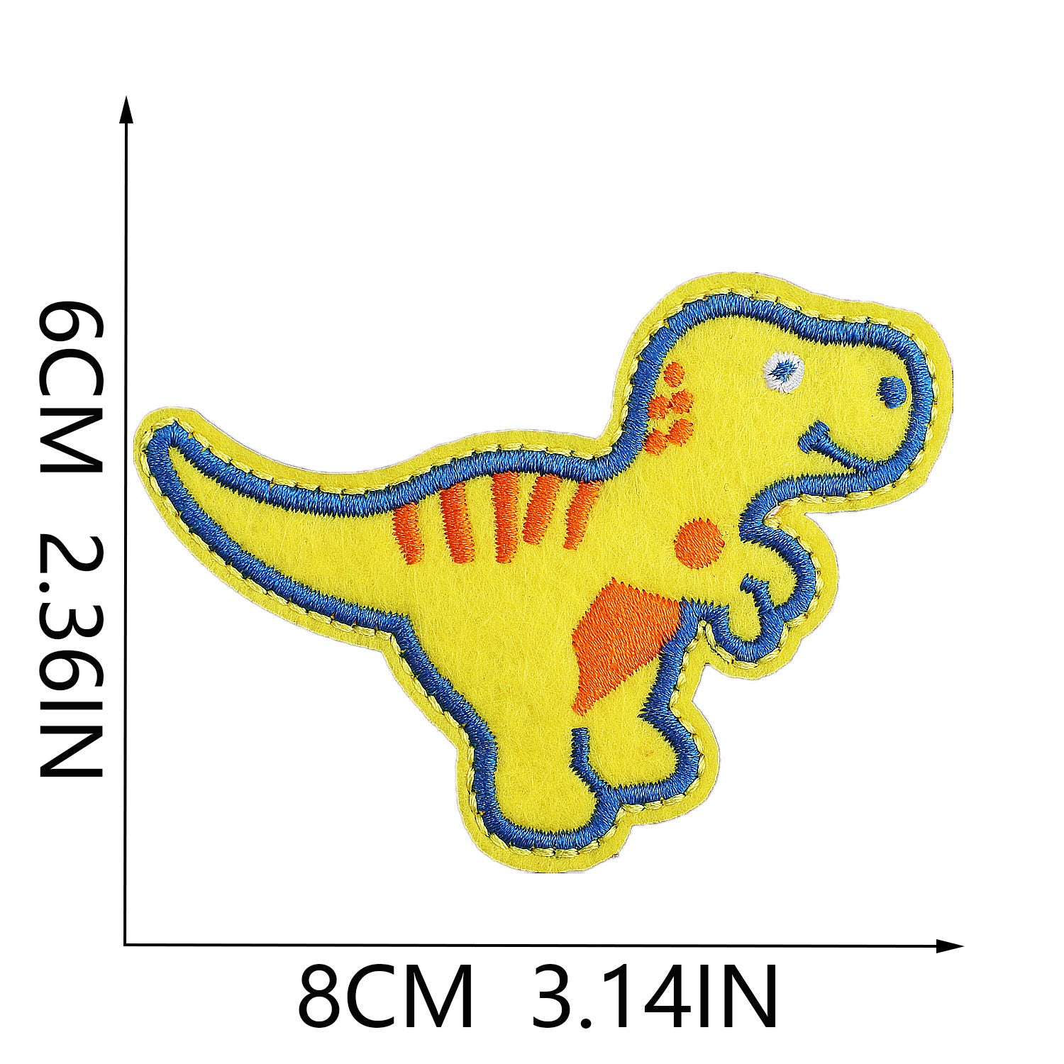 Wholesale Cute Cartoon Dinosaur Embroidery Patch Dino Sew On Applique For Clothing DIY Craft Boutique Resale Gift