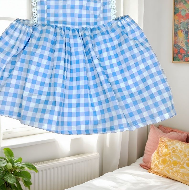 Wholesale Cotton Toddler Girls Sleeveless Princess Dress Plaid Floral Summer Chic Daily Wear