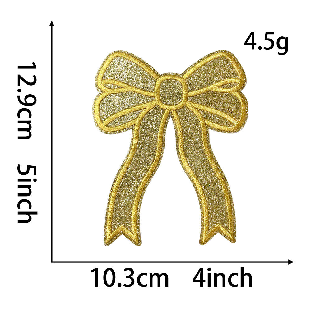 Wholesale Split Bow Embroidery  DIY Patches