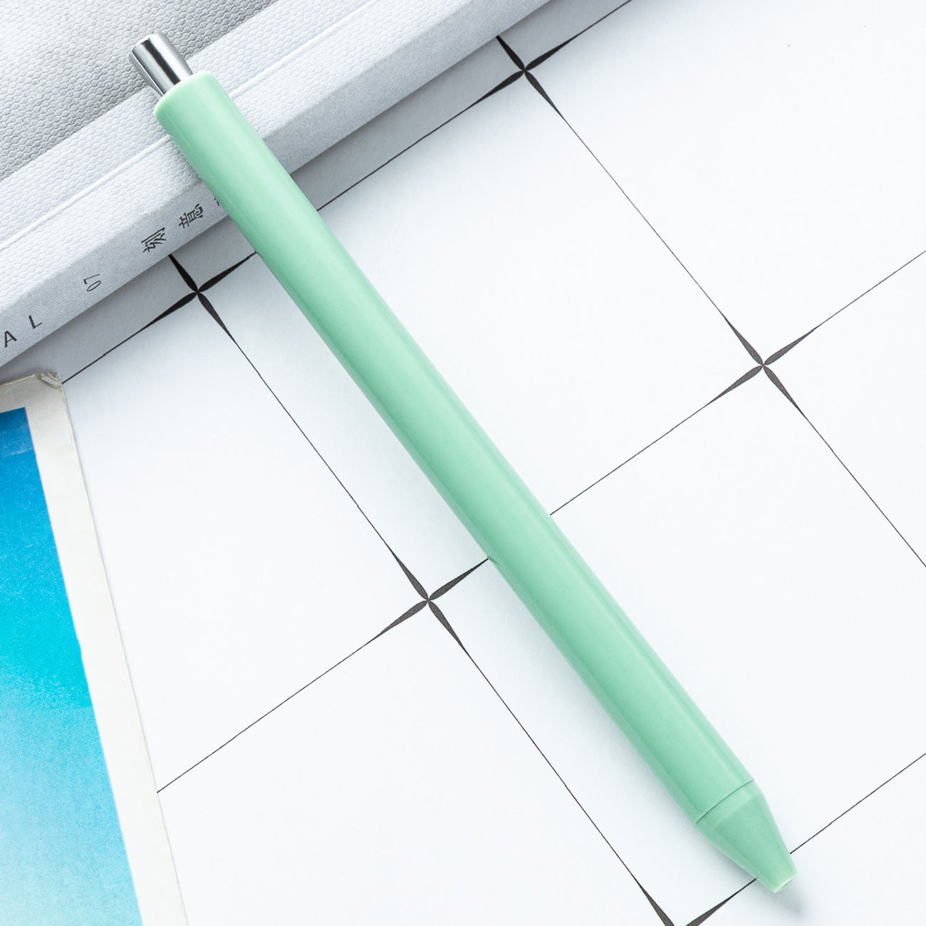 Wholesale Macaron colored press office writing pen