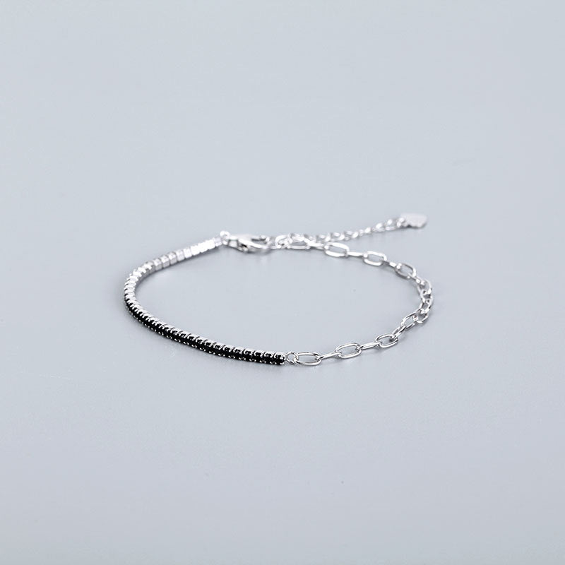 Wholesale 925 Pure Silver Haoshi Spliced Chain Bracelet