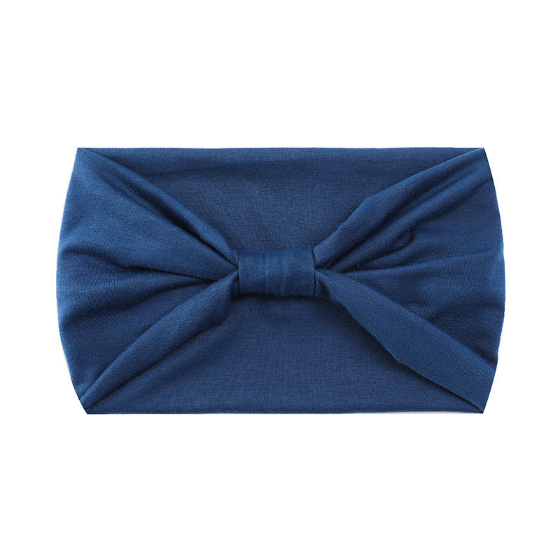 Wholesale Solid color elastic wide brim yoga sweat-absorbent headband