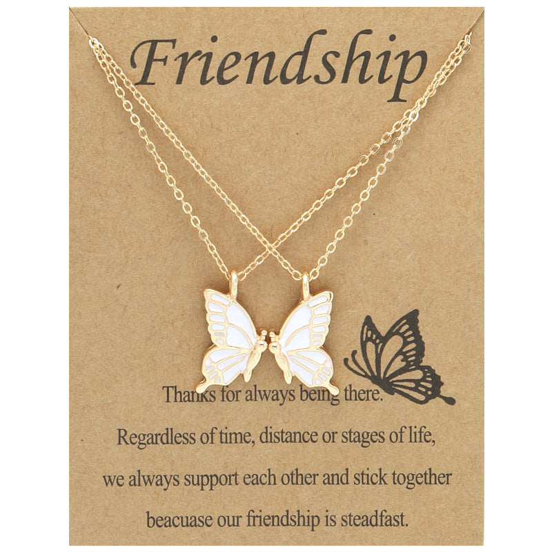 Wholesale Colorful Butterfly Clavicle Chain