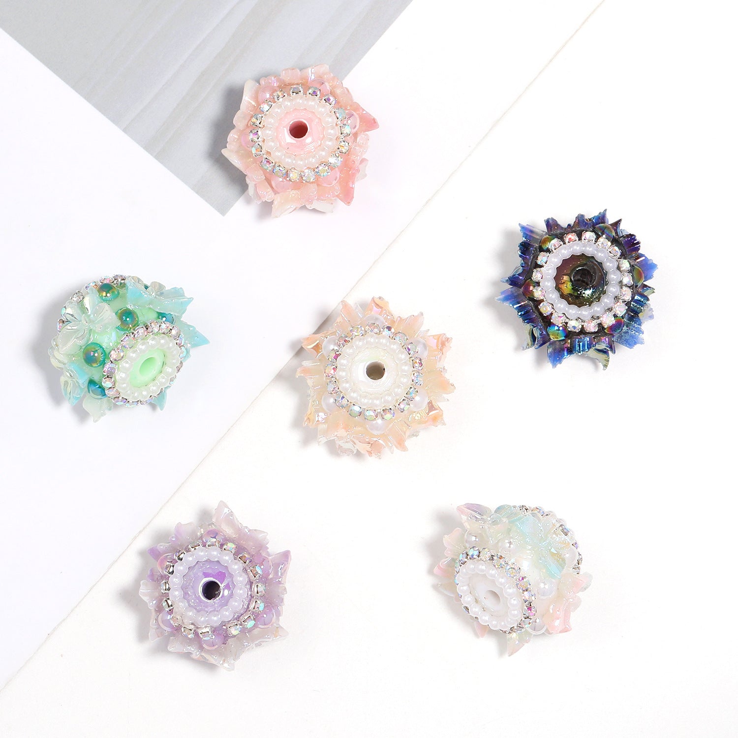 Wholesale Random   10pcs/pack   Butterfly Flower Beads  Fancy Beads