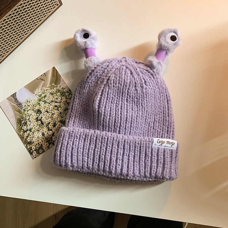 Wholesale Cute and Funny Frog Knitted Woolen Hat