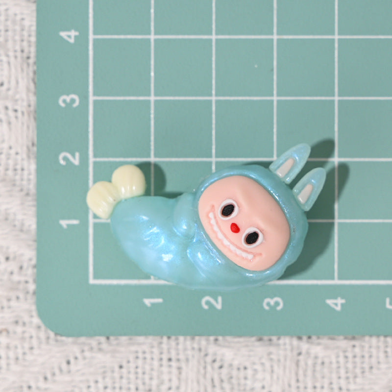 Wholesale 10pcs/pack oft silicone cartoon fried shrimp rubber beads