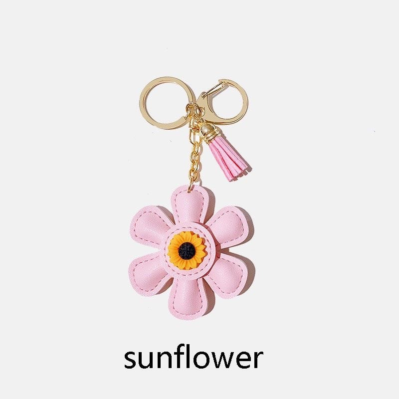 Wholesale Sunflower Cute Cartoon Keychain Personality Bag Pendant Key Chain Hanging