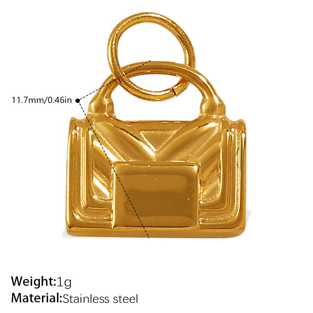 Wholesale Mini bag stainless steel plated pendant accessory