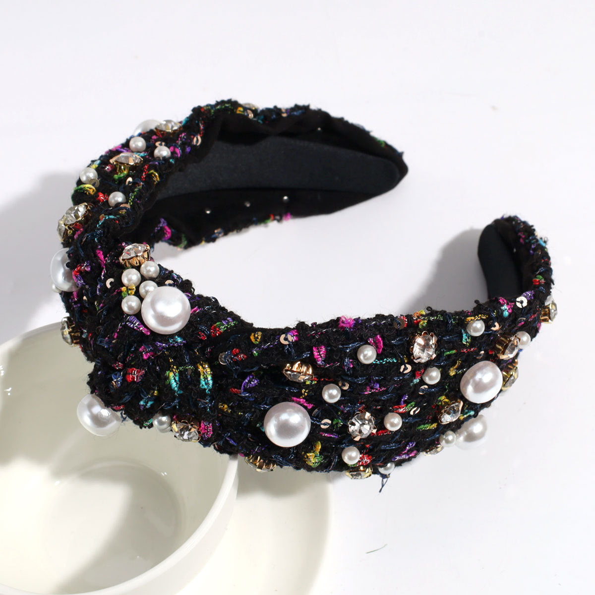 Wholesale Wide Edge Woolen Knotted Headband