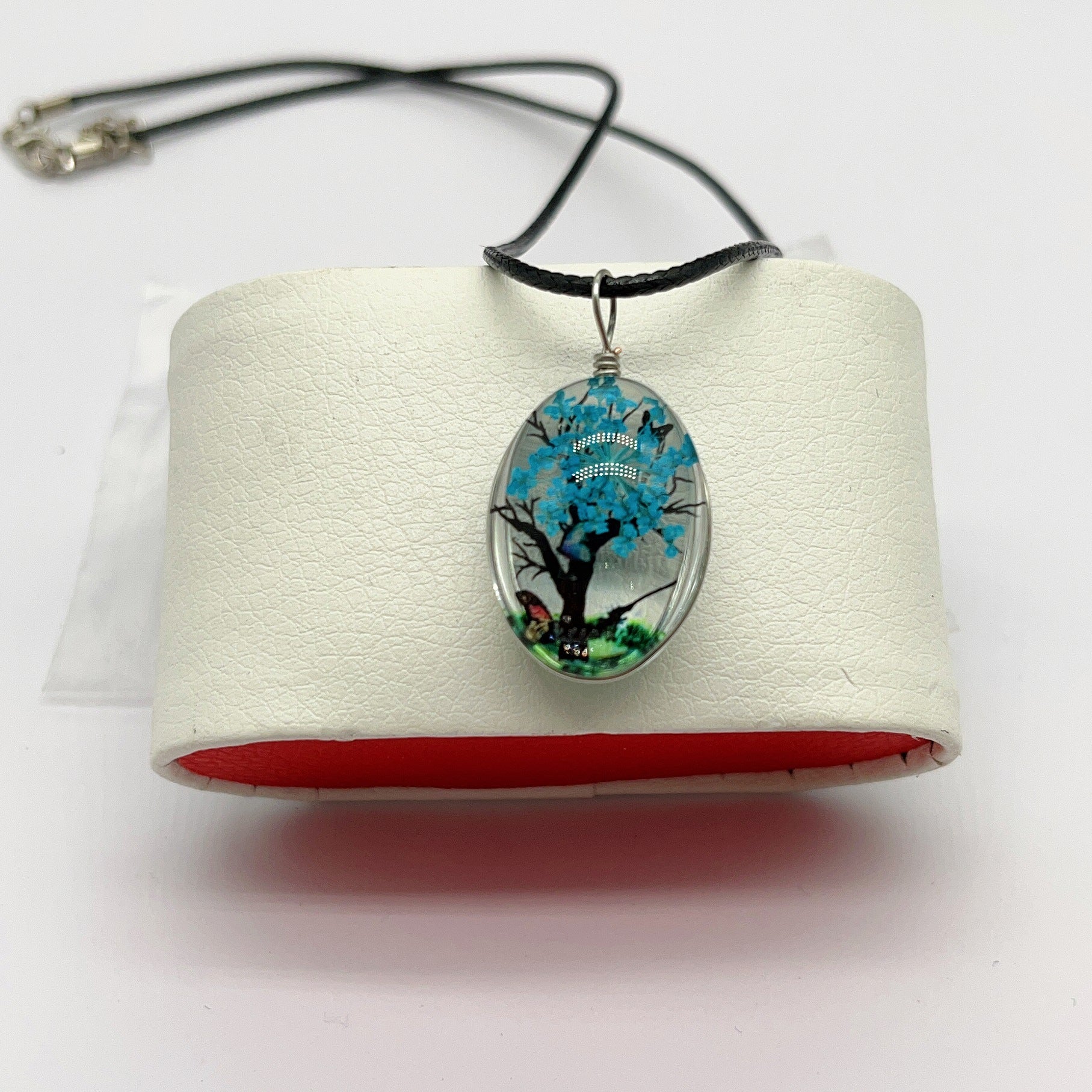 Wholesale Gypsophila Dry Flower Necklace Life Tree Plant Necklace