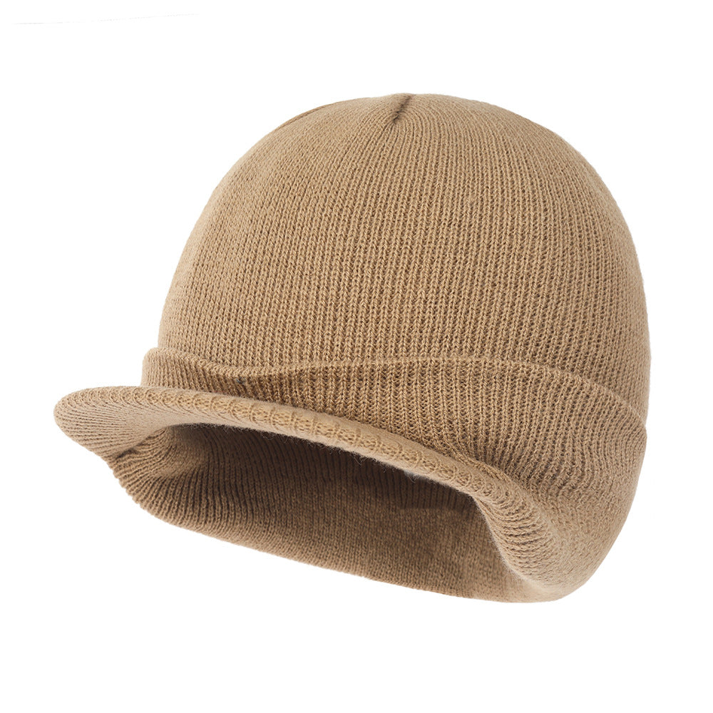 Wholesale Autumn and Winter Warm All-match Wide Brim Cap Beanie