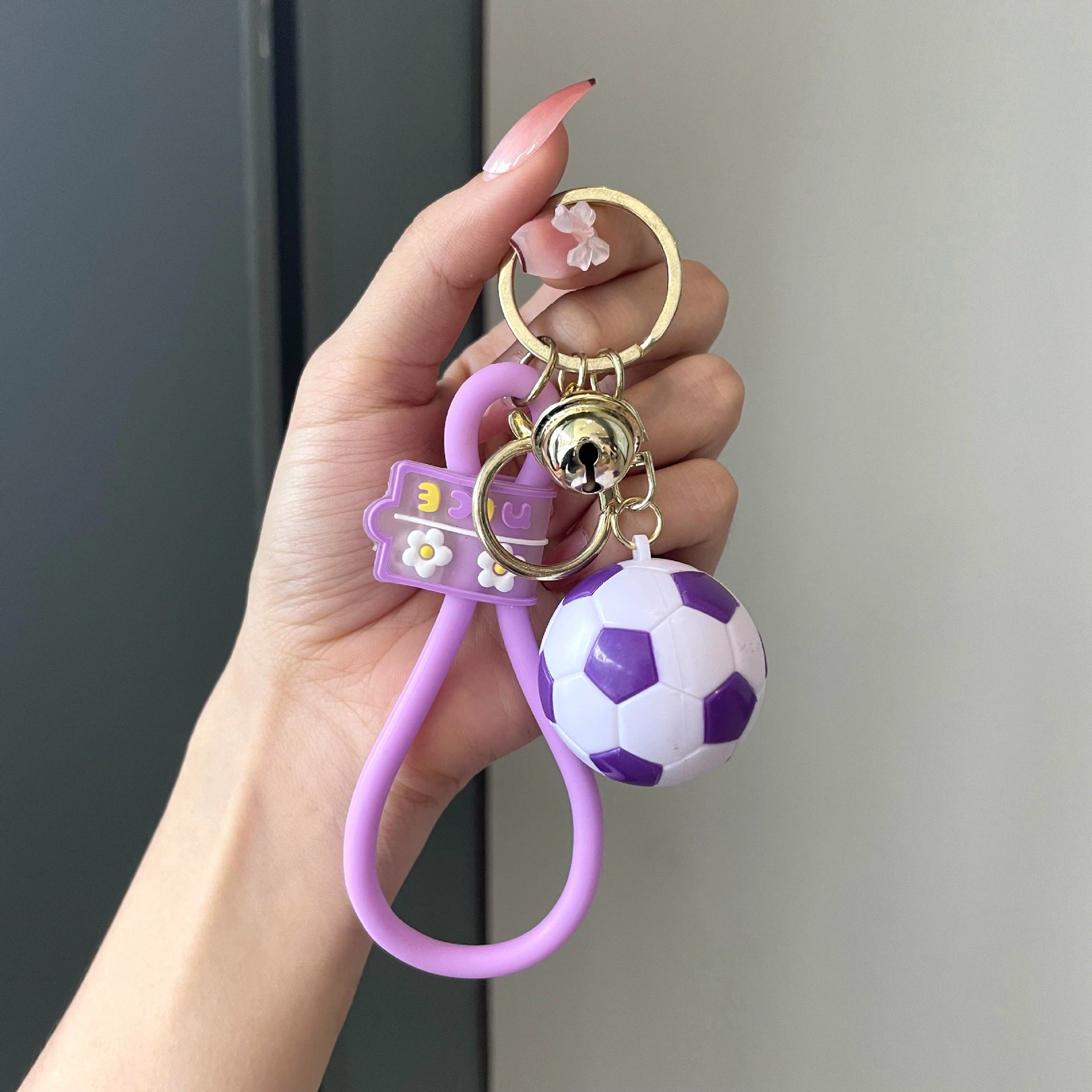 Llavero de fútbol al por mayor PU