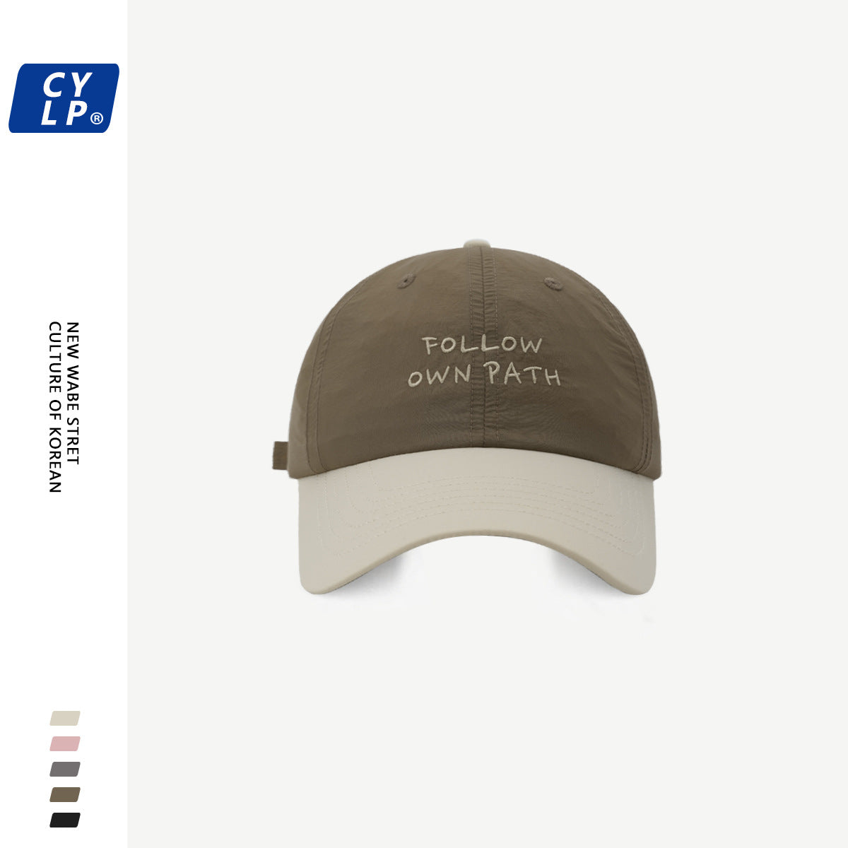 Wholesale Fashionable contrast color stitching letter embroidered baseball cap