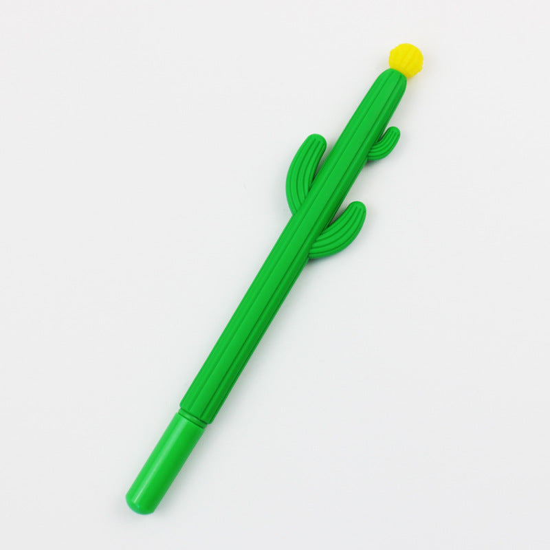Wholesale Cute Cartoon Stress Relief Pen Cactus Soft Gel Pen