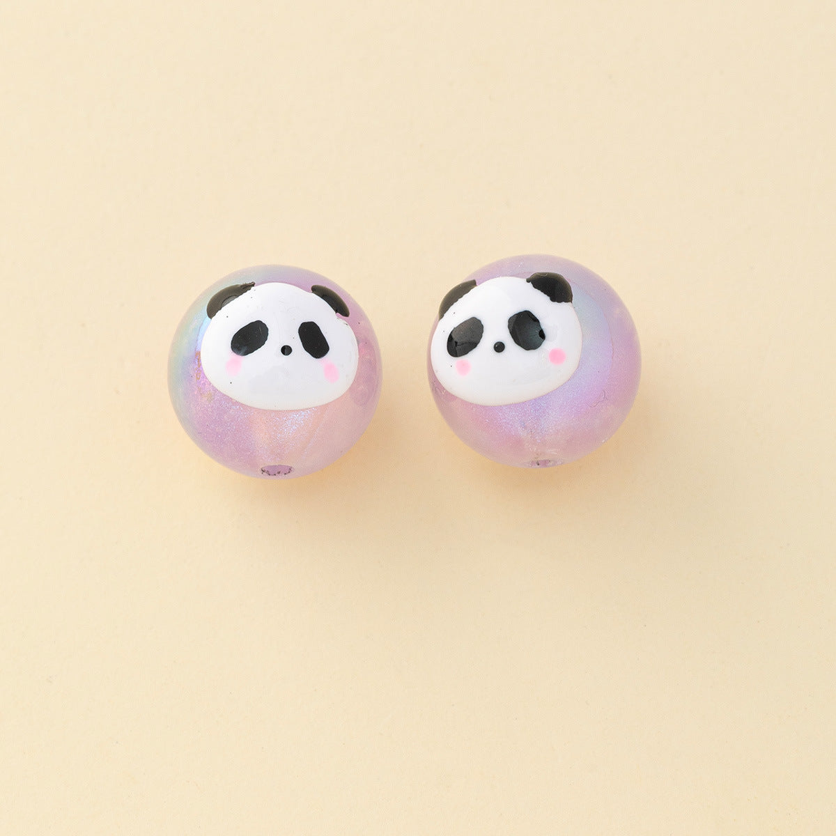 Wholesale 100pcs Mermaid Starry Drip Oil Painted Beads