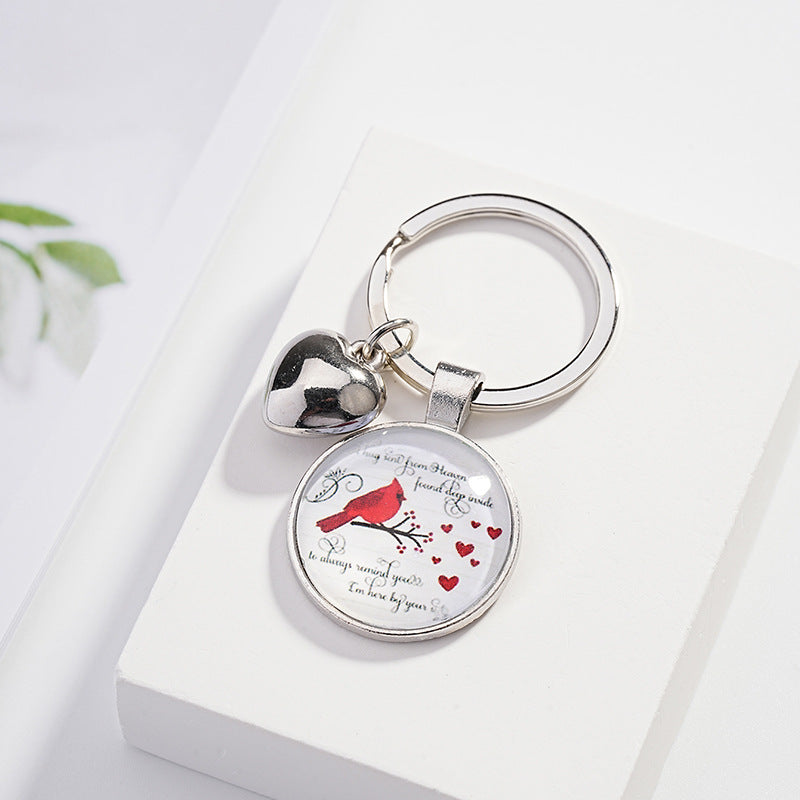 Wholesale Metal Cardinal Bird Keychain