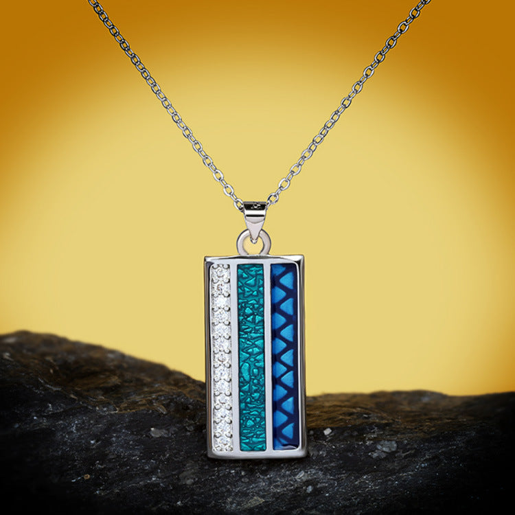 Wholesale Geometric Hollow Enamel Color Matching Copper Ring Set