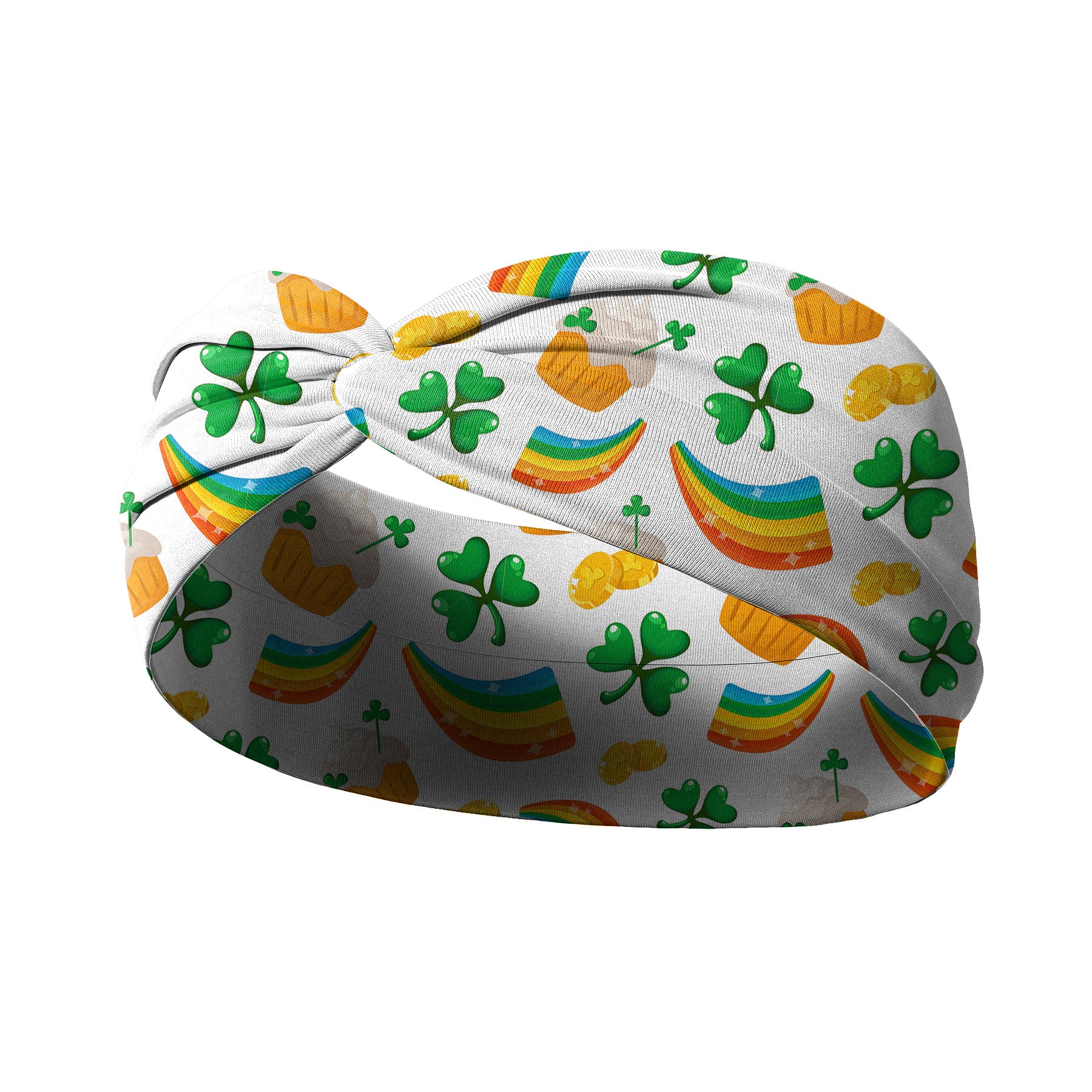 Wholesale St.  Patrick' s Day clover print cross headband