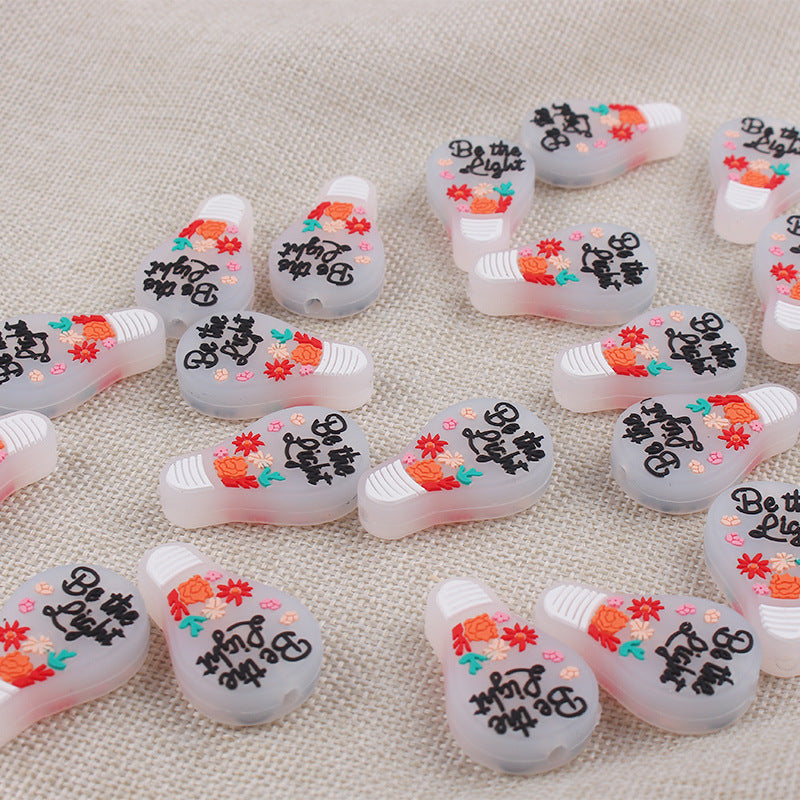 Wholesale 3pcs silicone bulb gum beads