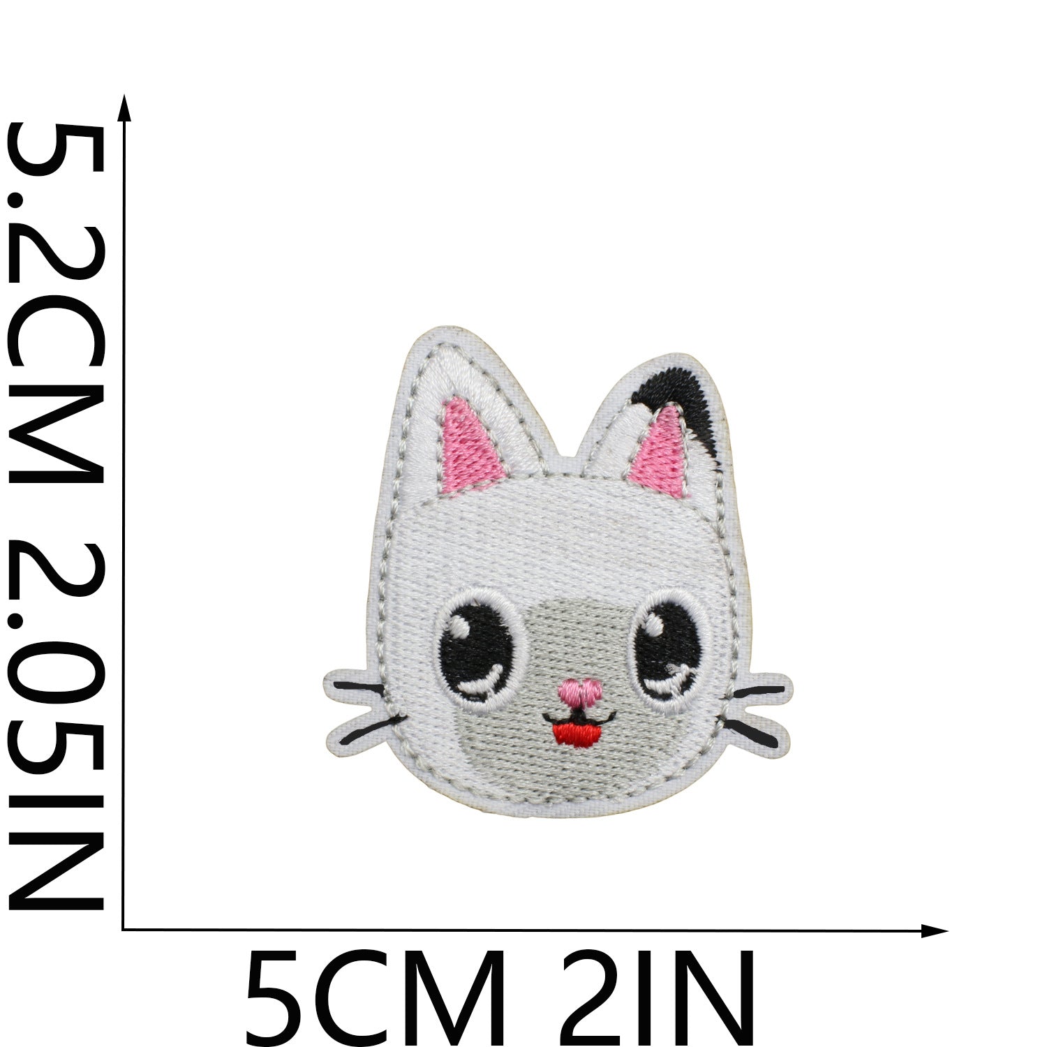 Wholesale Cute Cartoon Cat Embroidery Patch Polyester Thread Sew On Clothing Decoration Fashion Accessory For Girls Resale