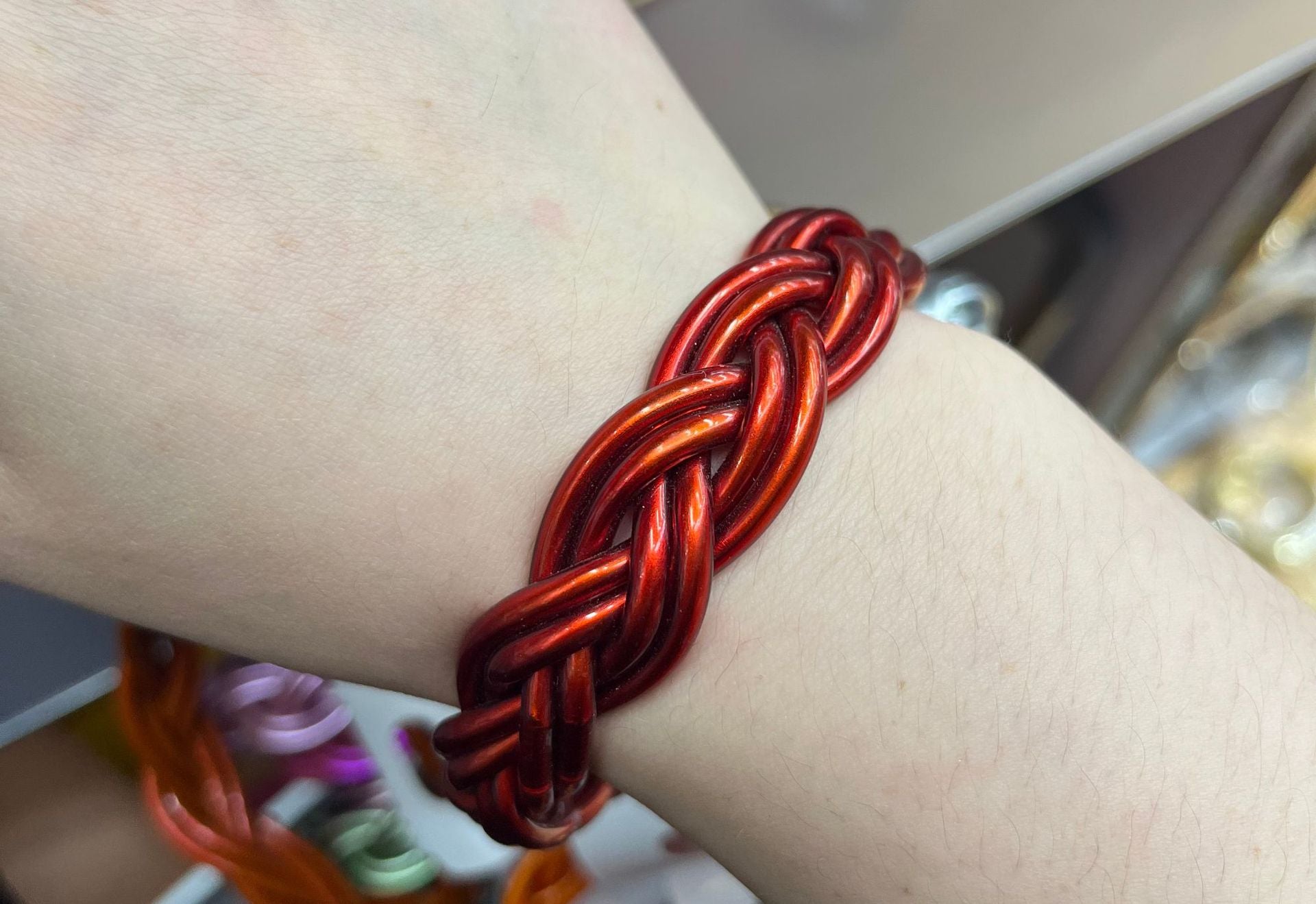 Wholesale Woven Silicone Bracelet